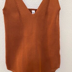 Wishlist Rust Ribbed Knit Bodysuit Women’s Medium Longhorn SEE VIDEO